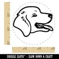 thumbnail image 2 of Golden Retriever Head Self-Inking Rubber Stamp Ink Stamper - Orange Ink - Small 3/4 Inch, 2 of 7
