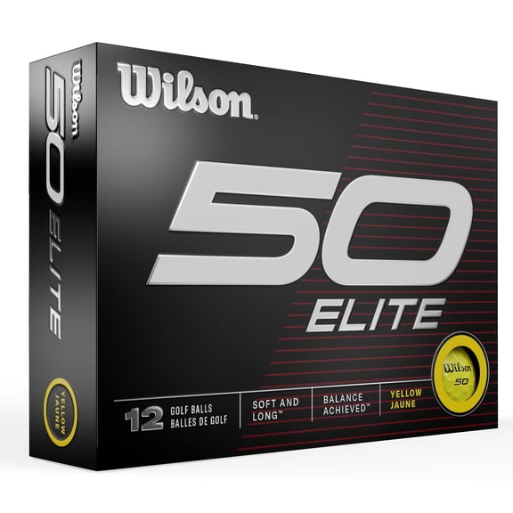 Wilson Staff Fifty Elite Golf Balls 1-Dozen Yellow