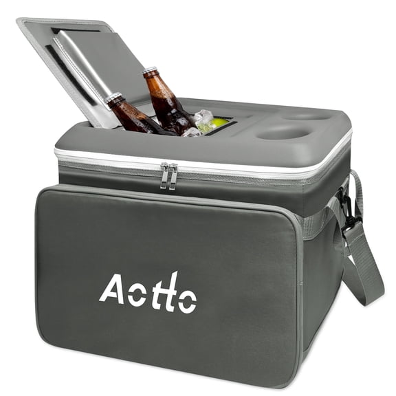 Aotto Insulated Cooler Bag for Men Women, 40 Can Soft Cooler Bag with Adjustable Shoulder Strap, Leakproof for Work, Camping, Travel, Picnic