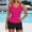 F-295Hot Pink, variant on ZHOGXU Women's Tankini Swimsuit Sleeveless Solid Color Top And Bottoms Comfortable Stylish Two Piece Swimwear For Beach Pool,Black,L