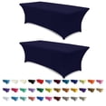 thumbnail image 1 of Mantel ABCCANOPY de elastano azul marino, elástico, 6 pies, ajustado, paquete de 2, 1 of 6