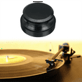 thumbnail image 5 of Record Turntables Weight Stabilizer Black Clamp Aluminum Metal Anti-Vibration Improves Sound Quality Player Accessories, 5 of 5