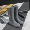 thumbnail image 5 of XIMIN Women’s Fashion Mid-Calf Rain Boots Slip-Resistant Outsoles Durable Flexible PVC Boots Outdoor Anti-Slip Waterproof Platform Height Increasing Heel Shoes, 5 of 5