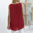 thumbnail image 7 of AherBiu Summer Tank Tops for Women Chiffon Flowy Camisole Tops Crewneck Layered Sleeveless Shirts Blouse, 7 of 7