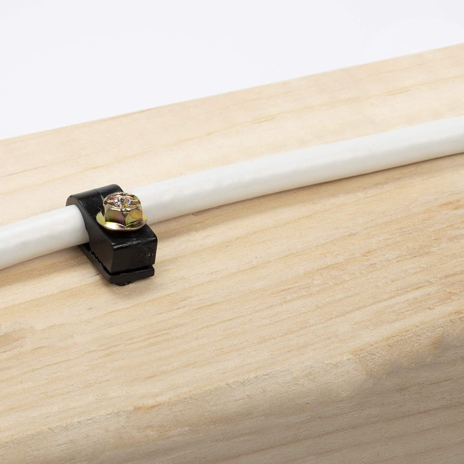 THE CIMPLE CO - (100) Ribbed Conical Anchors and (100) Black Screw Clips, Drywall, Masonry