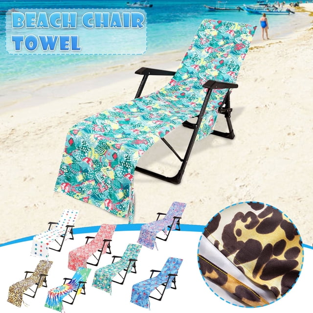 Xihbxyly Toalla de Playa para Silla, Microfibra Suave y Absorbente, Diseño Tie-Dye, Práctica Bolsa de Almacenamiento, Esquinas Antideslizantes, Portátil, Ideal para Tomar El Sol, Junto a La Piscina y