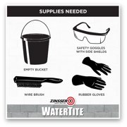 Clear, Zinsser WaterTite Concrete and Masonry Etch and Cleaner-5082, 12 oz