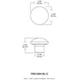 thumbnail image 4 of Brainerd & Liberty Hardware 272181 1.375 in. Ceramic Round Cabinet Knob, Black, 4 of 4
