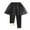 Black, variant on Zwiiyzr Little Girls Winter Warm Fleece Lined Footless Leggings Pants with Lace Ruffle Tutu Skirt Elastic Cotton Pants 2-9T Black