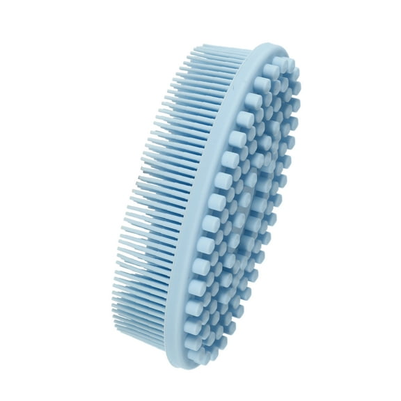 Vocoste Silicone Body Scrubber 2 in 1 Body Brush Skin Massage for All Skin Type Blue