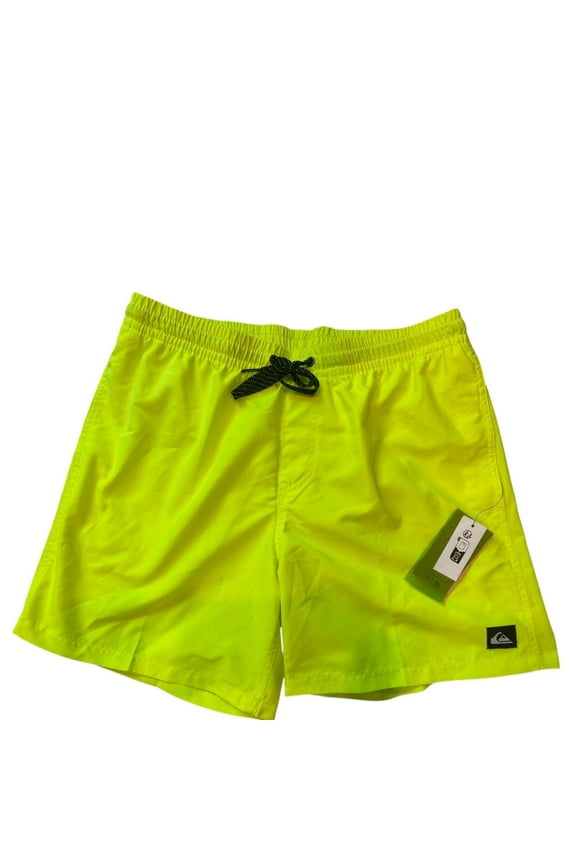 Men Or Everyday Volley 17" Board Shorts Swim Trunk Neon Yellow Size M