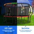 thumbnail image 2 of YORIN Trampoline for 10 Kids, 16 FT Trampoline for Adults with Enclosure Net, Basketball Hoop, Ladder, 1500LBS Outdoor Recreational Trampoline, Heavy Duty Trampoline with Light, Sprinkler, Socks, 2 of 8