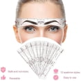 thumbnail image 4 of Plantillas para cejas, 12 estilos, plantilla de kit moldeador de cejas reutilizable con correa para la cabeza y maquinilla de afeitar para cejas para mujeres, 4 of 5