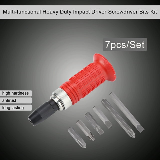 Impact Screwdriver Bit Set, Impact Screwdriver, Heavy Duty For Loosen Rusty