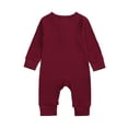 thumbnail image 6 of Newborn Baby Solid Color Jumpsuit Spring and Autumn Long-Sleeved Clothes Set Girls Boys Cotton Jumpsuit 0-24M, 6 of 8