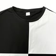 thumbnail image 5 of YLSDY Business Casual T-Shirt for Men Blocked Short Sleeve Top Color Matching Tees Summer Men's Shirts Going Out Shirt White XXXL, 5 of 7