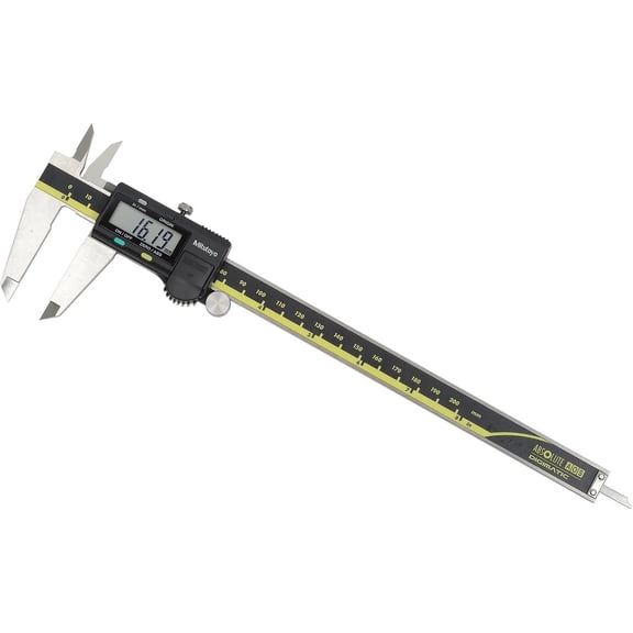 Mitutoyo Digital Caliper 8 Inch 200mm, 500-197-30, LCD Display, 0.0005”/0.01mm Resolution, Stainless Steel, AOS Seal (Absolute Origin)