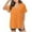 Orange, variant on Xysaqa Scrub Top for Women Loose Fitted Short Sleeve V-Neck Workwear with Pockets S-XXL