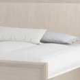 thumbnail image 2 of Kaira Queen Size Bed with Metal Accents, Natural Oak Solid Rubberwood, 2 of 3