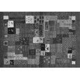 thumbnail image 1 of Ahgly Company Indoor Rectangle Abstract Gray Contemporary Area Rugs, 2' x 4', 1 of 1