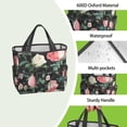 thumbnail image 4 of Garden Tool Bag,Pioneer Flower Floral Print Pattern Garden Tool Organizer,Garden Gifts,Waterproof Multi-Pocket Garden Tool Storage 11.8x5.5x11.4 Inch(Tools NOT Included), 4 of 6