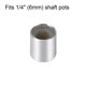 thumbnail image 3 of 3 piezas de perilla de potenciómetro con eje estriado tono plateado de aluminio, diámetro del eje de 6 mm, perilla rotativa de 10 mm x 10 mm, perilla de control de volumen, 3 of 3