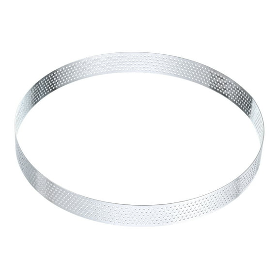 Uxcell Stainless Steel Cake Rings 7.1" Round Perforated Metal Circle Baking Dessert Mousse Cake Ring Non Stick