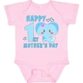 thumbnail image 3 of Inktastic Happy First Mothers Day with Elephant Boys or Girls Baby Bodysuit, 3 of 5