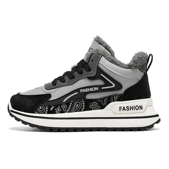 Men's Retro Sneakers - Warm Casual Cotton shoes for Fall and Winter