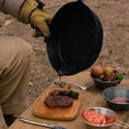thumbnail image 3 of Cast Iron SKillet Frying Pan with Double Grease Pour Spouts for Gases Induction Cooker Pancake, 3 of 8