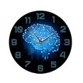 thumbnail image 3 of Reloj de pared Zulema Cerebro Redondo Moderno 12 Oficina Estudio, 3 of 8