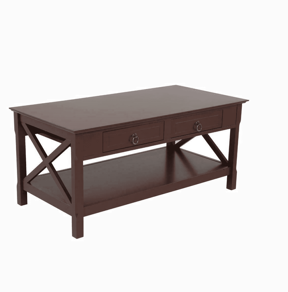 Modern Coffee Table Rectangle With Living Room Furniture 2 Drawers Walmart Com Walmart Com
