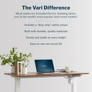 Vari Essential Electric Standing Desk Ergonomic Sit-to-Stand Home & Office Computer Desk, 48 x 24 Hazel Wood