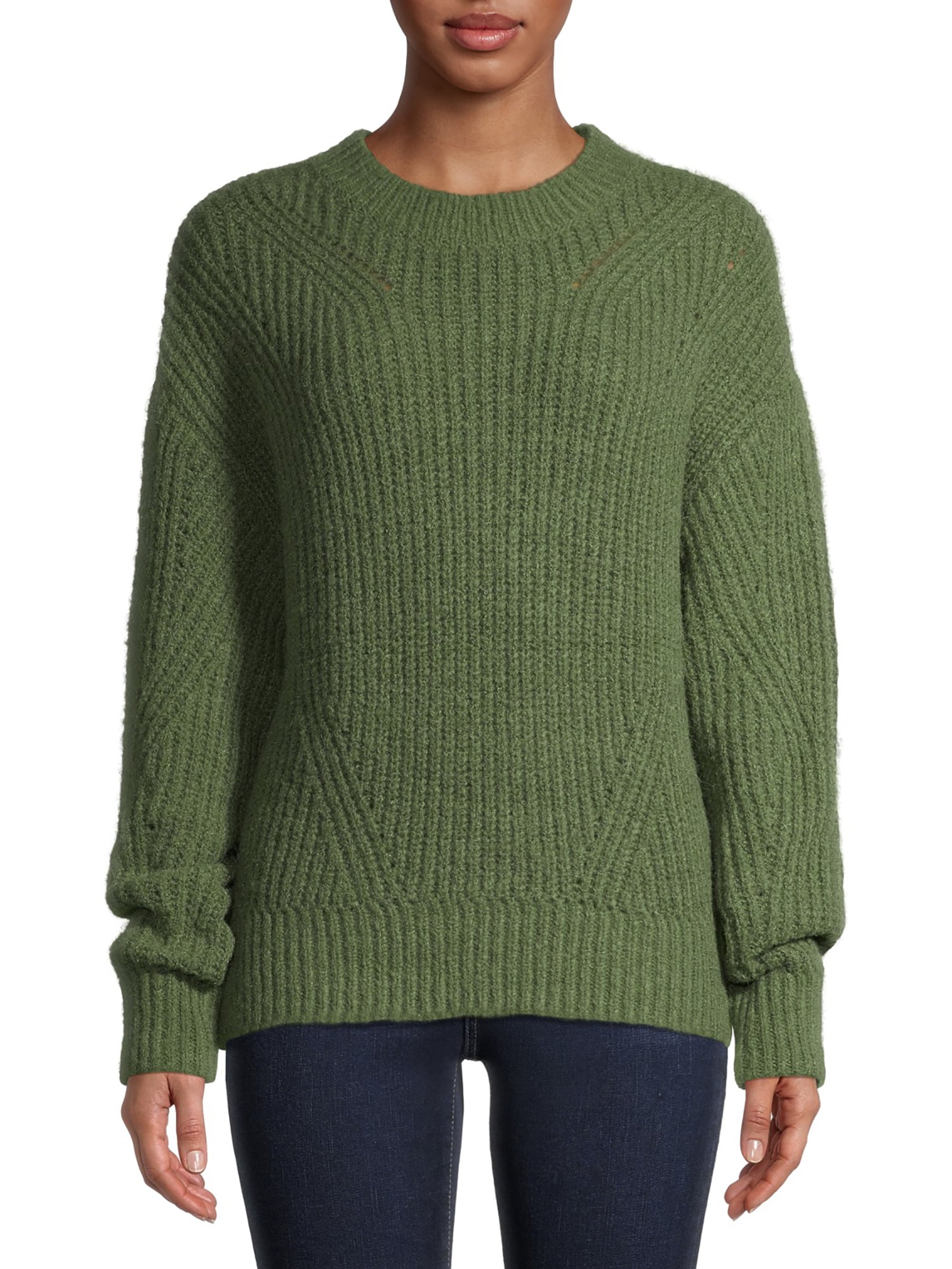 time and tru pointelle cardigan