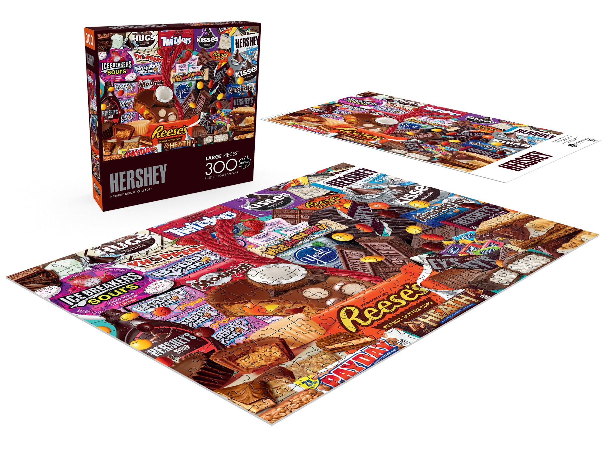 Buffalo Games Hershey Deluxe Collage 300-Piece 21.25 x 15-Inch Interlocking Jigsaw Puzzle for Adults Ages 14+
