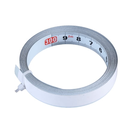 BELOWSYALER Carbon Steel Measuring Tape Stickers Versatile Adhesive Backed Tape Measure Adhesive Measuring for Accurate Measurements