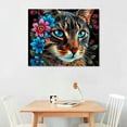 thumbnail image 2 of Orinice cat Canvas Wall Art Prints, Flower Cats Painting Artwork Pictures Print Canvas Wall Decor, Wall Art for Living Room Bedroom Office Decor20''X16'' 16x12in, 2 of 6