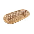 thumbnail image 4 of Easy To Clean Oval Rattan Fruit Tray Fruit And Vegetable Cutlery Toiletries Cleaning Supplies Storage Basket Party Events Holiday Decorations Beige 18 * 9.6 cm+27 * 11.8 cm 2PCS, 4 of 9