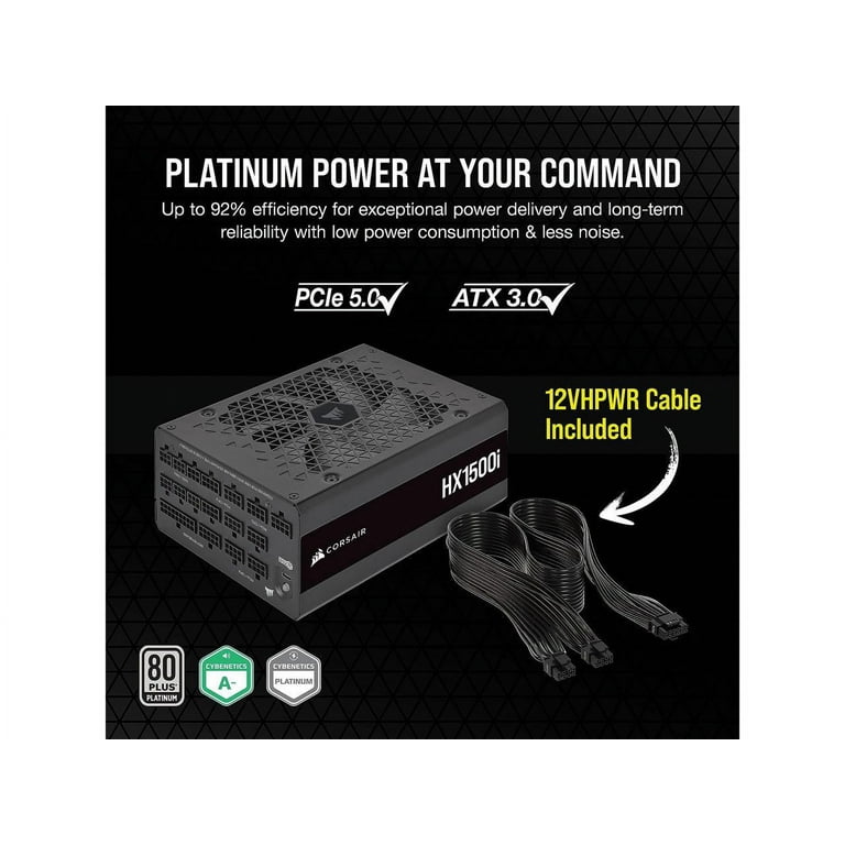 CORSAIR HX1500i ATX Power Supply - Ultra-Low Noise, Fully