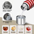 thumbnail image 3 of Christmas 20oz Stainless Steel Thermal Bottle with Tea Filter and Cup Lid, Vacuum Insulated Coffee Mug with 316L Inner Liner, Leakproof Travel Thermos for Office, Commute & Outdoor, 3 of 7