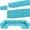 Blue, variant on 14 count Outdoor Patio Cushion Cover ,  Patio Cushion Covers, Outdoor Furniture Cushion Covers Set for 6 Seat Wicker Rattan Sofa (Deep Grey)