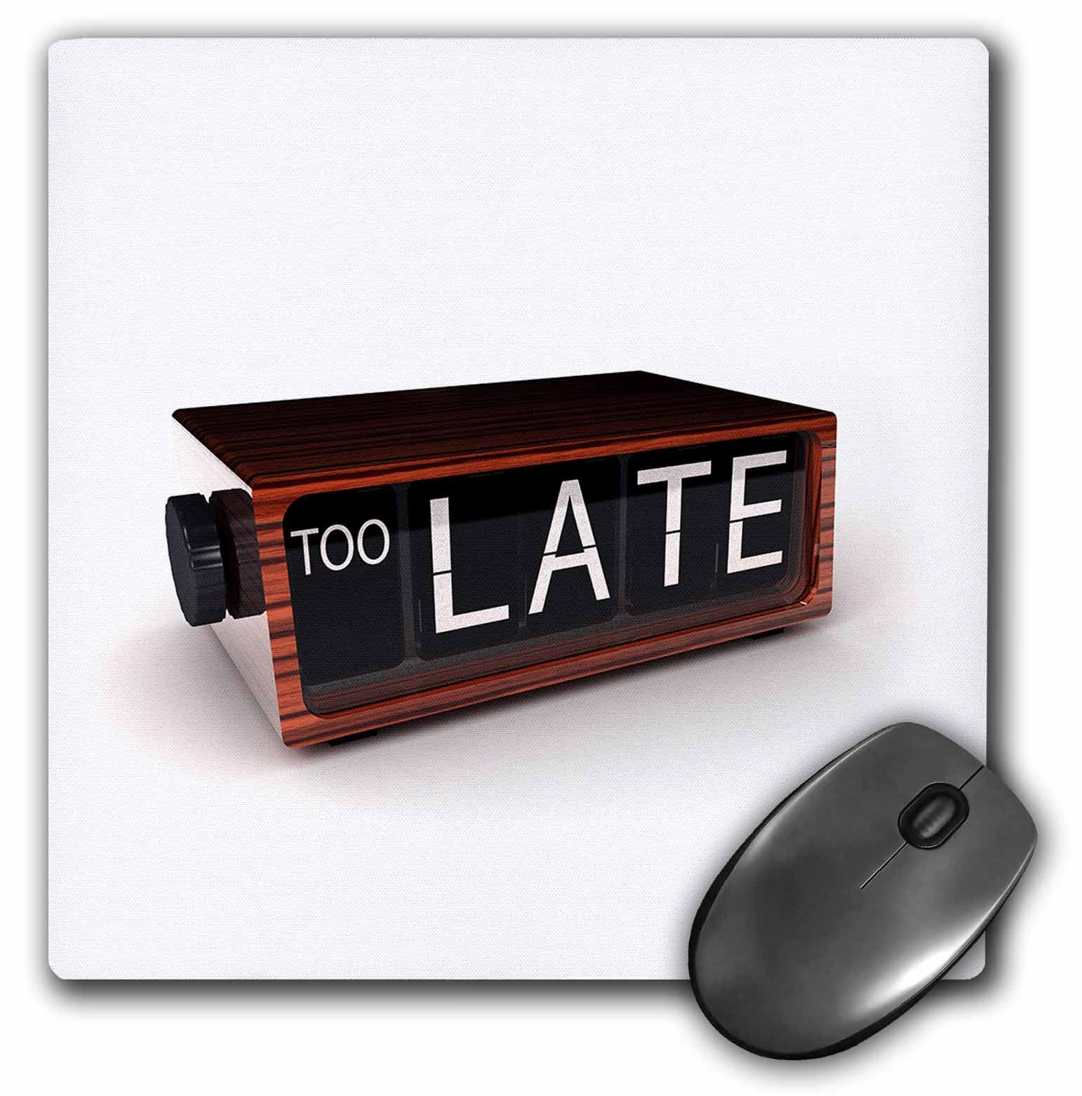 3dRose Alarm clock too late funny concept oversleep overslept