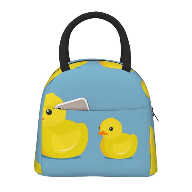 Disketp Cute Ducky Bolsa Térmica para Almuerzo, Lonchera con Abertura Amplia y Gran Capacidad, Organizador Reutilizable para Mujeres, Hombres y Adultos
