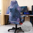 thumbnail image 3 of TSOVTHRID Lion Dahlia Floral Print Gaming Chair Cover Set of 4, Universal Computer Rotating Chair Covers Thick Gaming High Back Chair Slipcover with Armrest Cover for Daily Use, 3 of 7