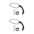 thumbnail image 2 of Advancent Bicicleta izquierda derecha espejo ajustable a prueba de explosiones Universal pantalla grande Reflector Set profesional espalda vista Izquierda 2piezas Advancent CBP506166, 2 of 5