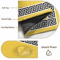 thumbnail image 6 of Non-Slip Rug Pad Rugs Greek Ethnic Key Texture Rectangle Area Rugs 3x5Ft Soft Carpet Pads for Living Room Kids Room, Twist Stripe Line on Yellow, 6 of 9