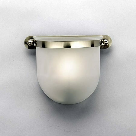 Aztec Sconce - Aztec Lighting Contemporary 1 Light Brushed Nickel Sconce