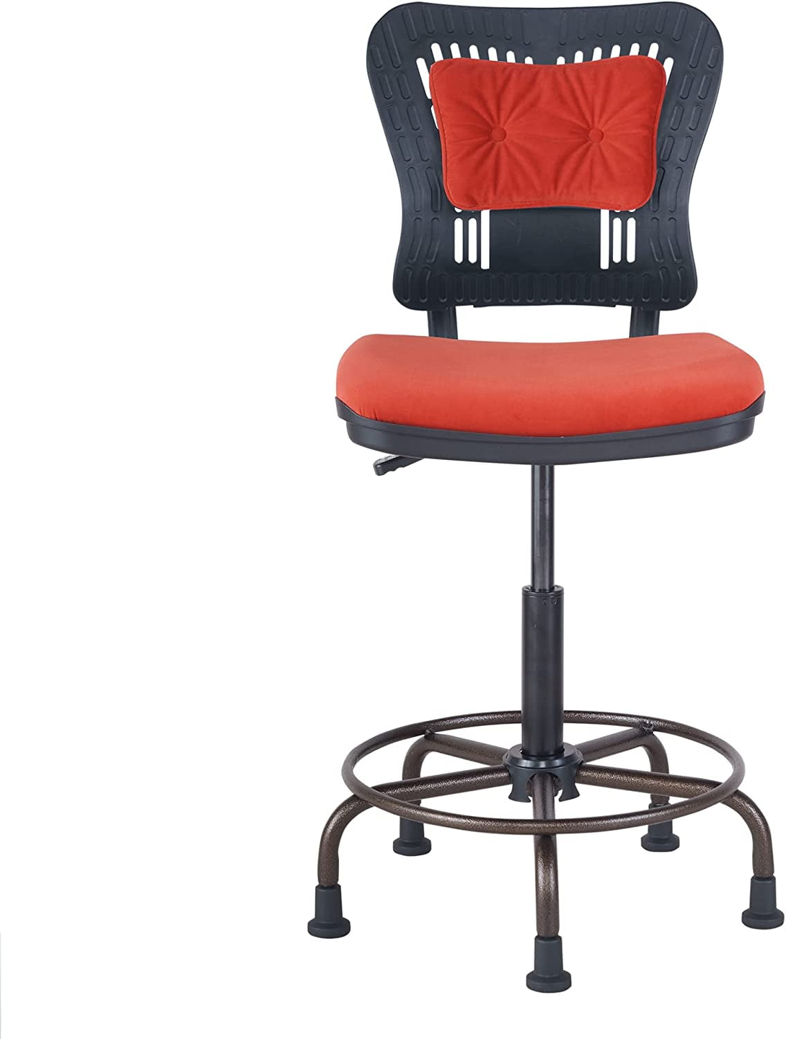 igo Bar Stools,Adjustable Armless Swivel Counter Stool with Soft Velvet