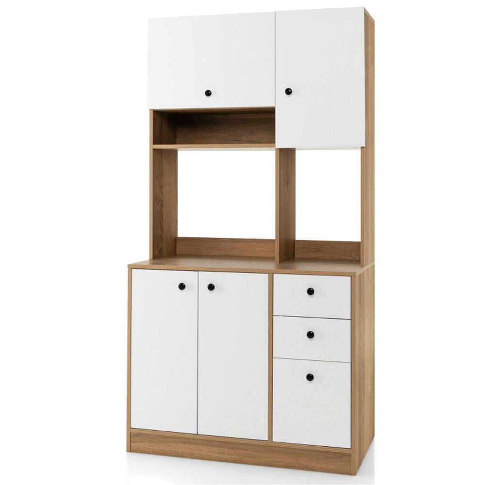 Finihen Kitchen Storage Cabinet, Buffet Sideboard, 71 Inch Kitchen Pantry with 3 Storage Cabinet and 3 Deep Drawers, for Dining Room, Kitchen, Living Room, Beige Finihen Kitchen Storage Cabinet, Buffet Sideboard, 71 Inch Kitchen Pantry with 3 Storage Cabinet and 3 Deep Drawers, for Dining Room, Kitchen, Living Room, Beige