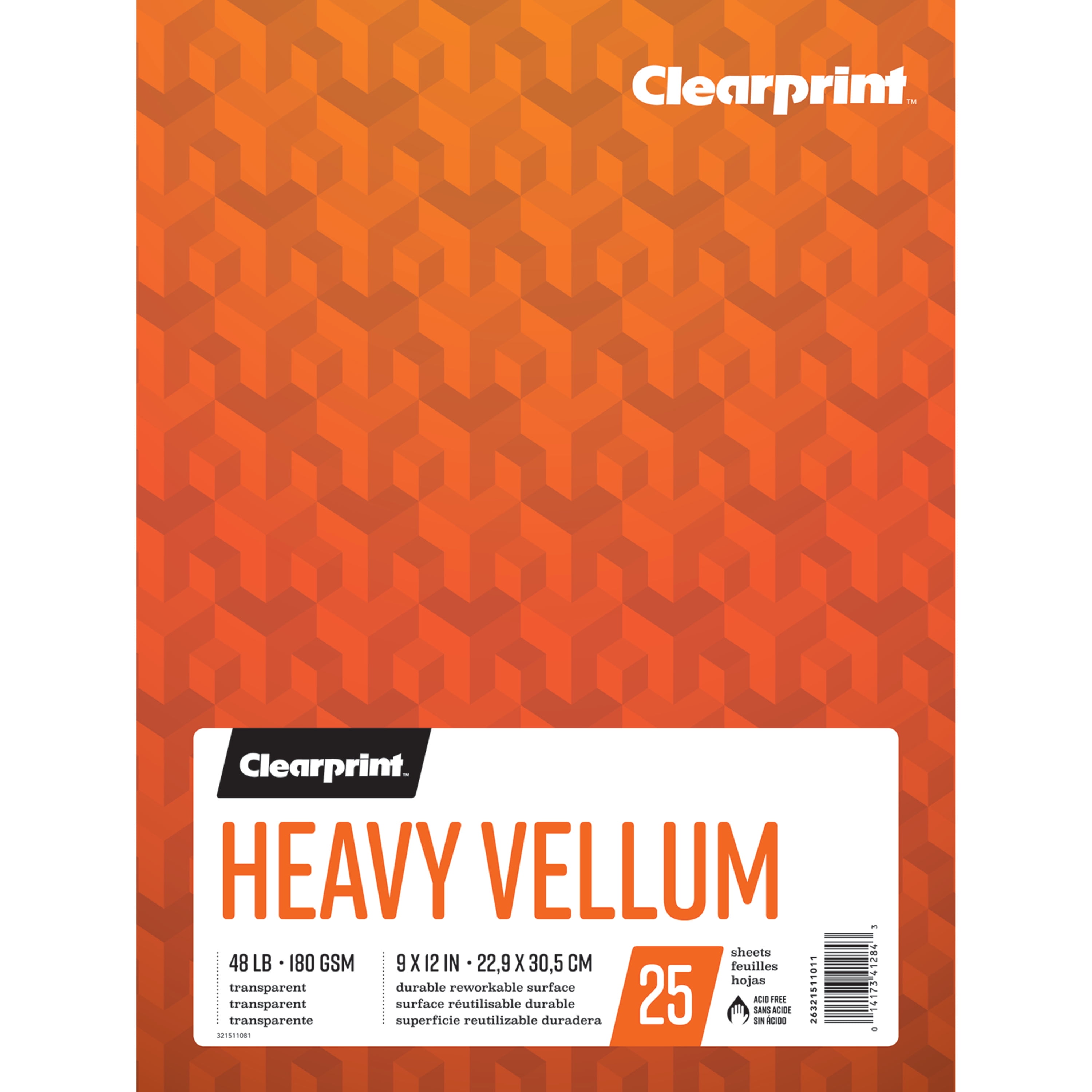 Clearprint Heavy Vellum Pad, 9in x 12in